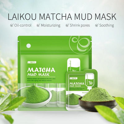 7pcs Matcha Green Clay Mud Face Mask - Vianchi Natural Glam