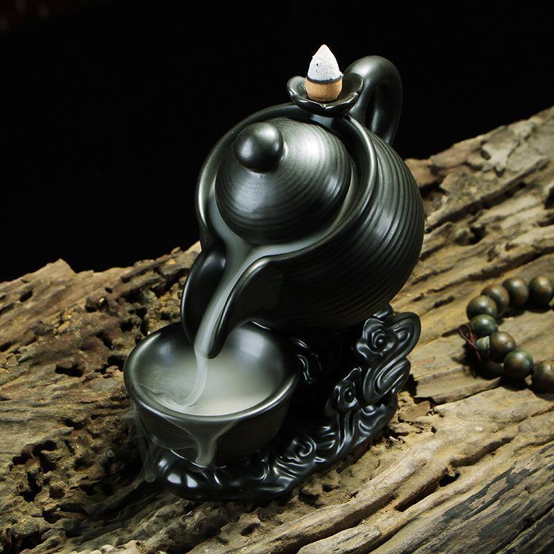 Creative Teapot Tea Set Backflow Incense Burner - Vianchi Natural Glam