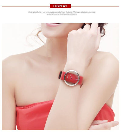 Women's Creative Leather Watch - Vianchi Natural Glam