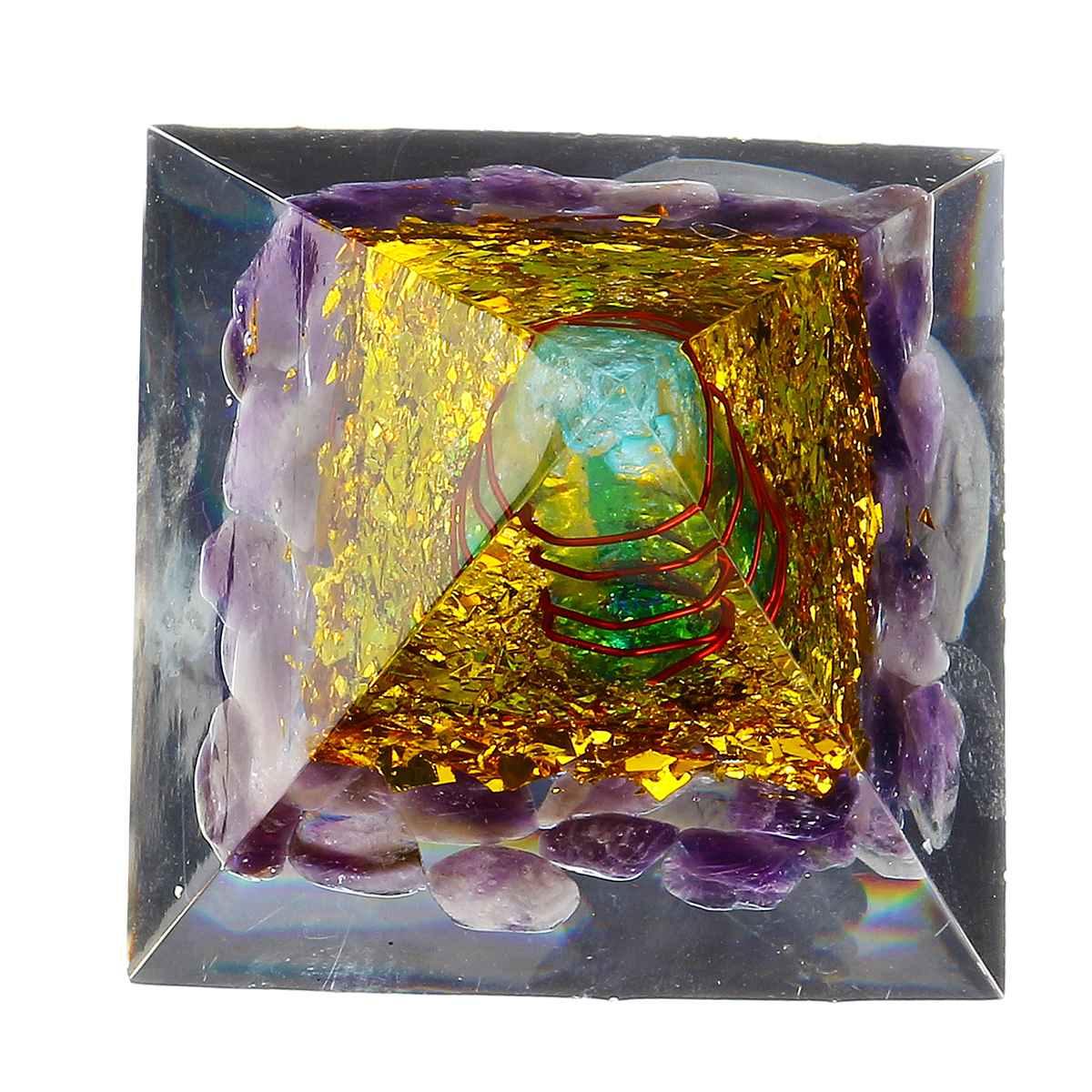 Crystal Amethyst Energy Healing Pyramid - Vianchi Natural Glam