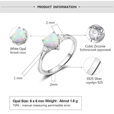 Female Engagement Opal Ring - Vianchi Natural Glam