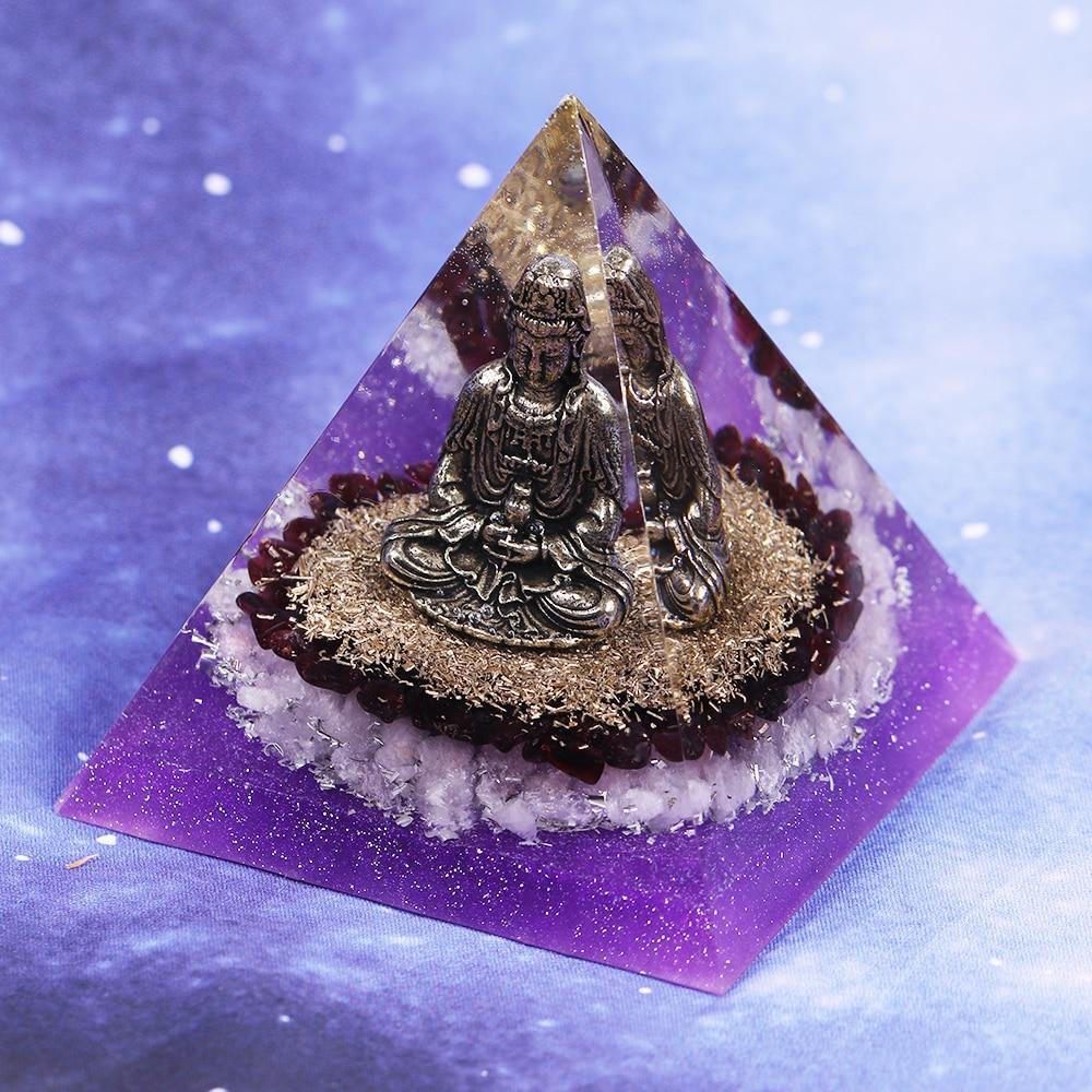Orgonite Chakra Energy Pyramid Buddha - Vianchi Natural Glam