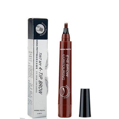 Four-Pronged Waterproof Liquid Eyebrow Brush Pencil - Vianchi Natural Glam