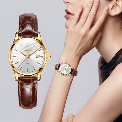Women Waterproof Automatic Mechanical Wristwatch - Vianchi Natural Glam