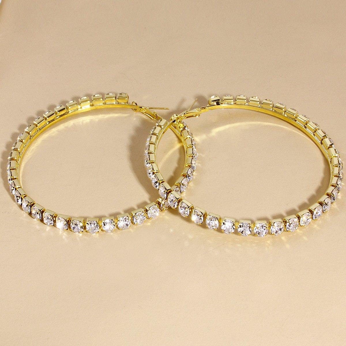 Large Round Hoop Earrings for Women - Vianchi Natural Glam