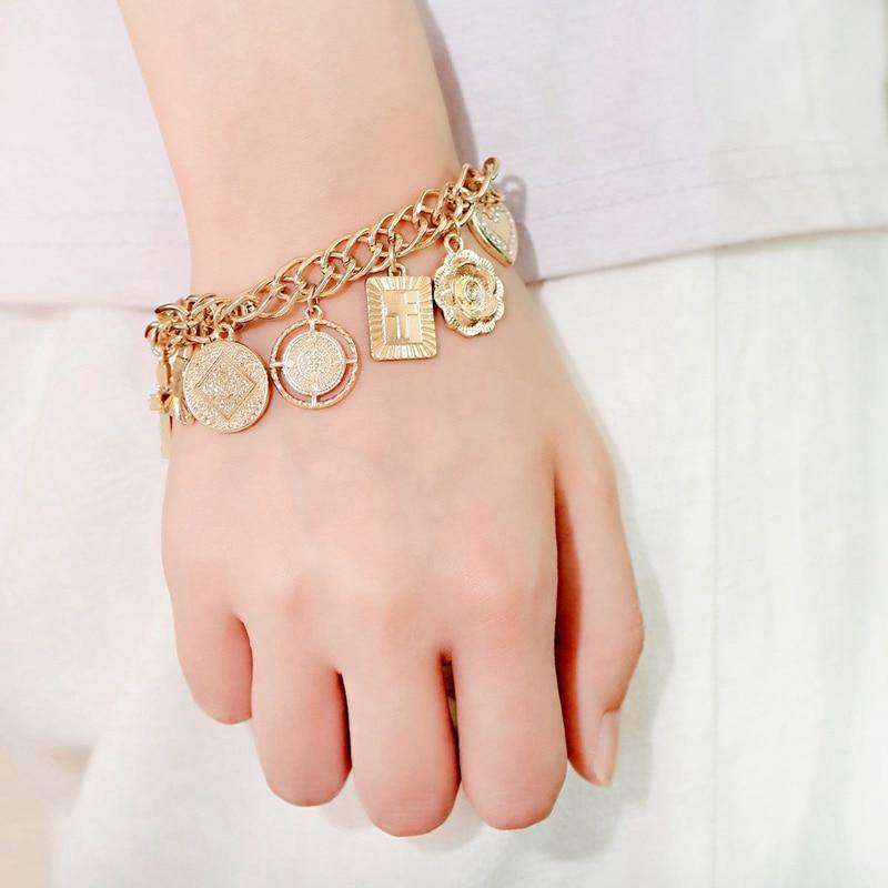 Gold Copper Bracelets - Vianchi Natural Glam