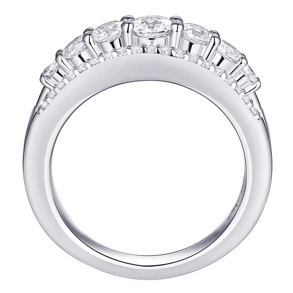 925 Sterling Silver Wedding Engagement Ring - Vianchi Natural Glam