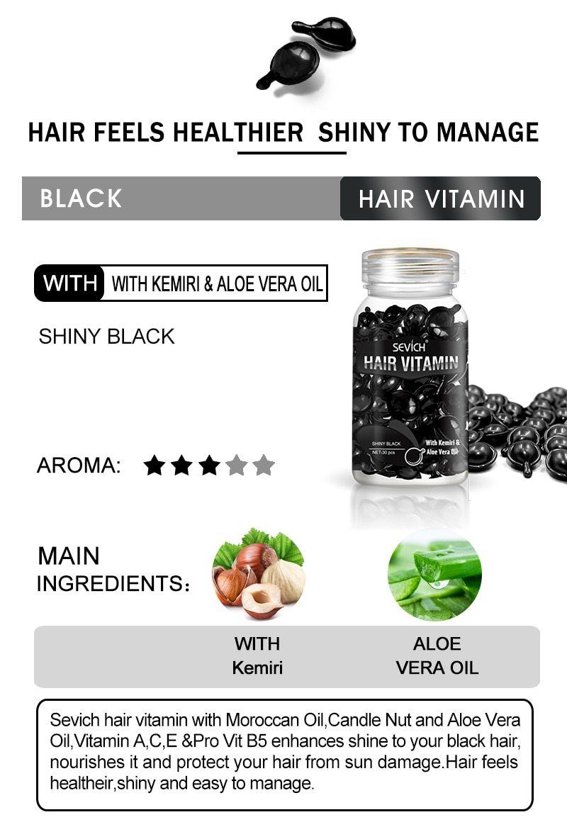 Smooth Silky Hair Vitamin Capsule Keratin - Vianchi Natural Glam