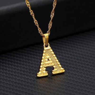 A to Z Alphabet Pendant Necklace - Vianchi Natural Glam