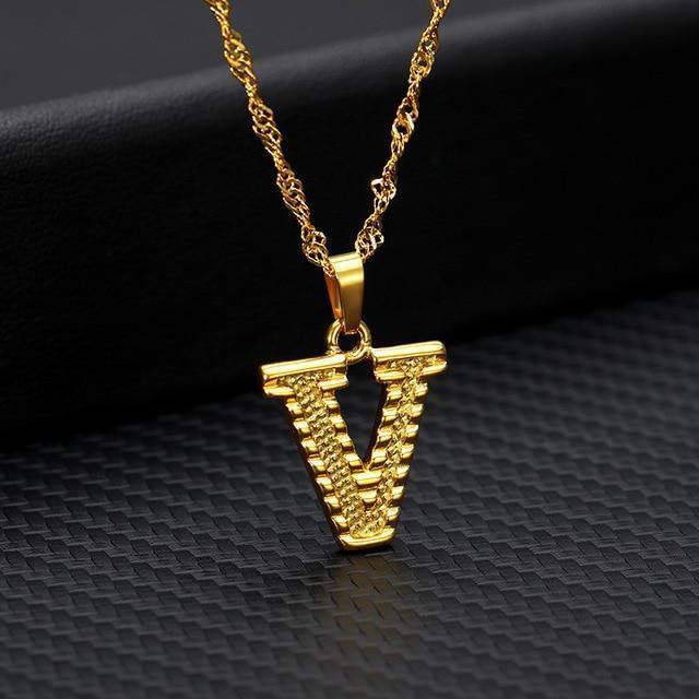 A to Z Alphabet Pendant Necklace - Vianchi Natural Glam