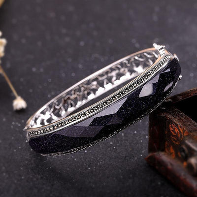 Sterling Silver Bangle Bracelets - Vianchi Natural Glam
