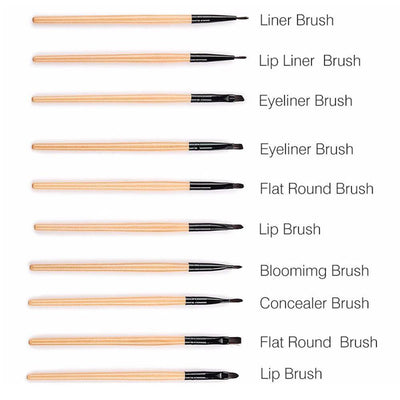 32Pcs Makeup Shadow Eyebrow Brushes Set - Vianchi Natural Glam