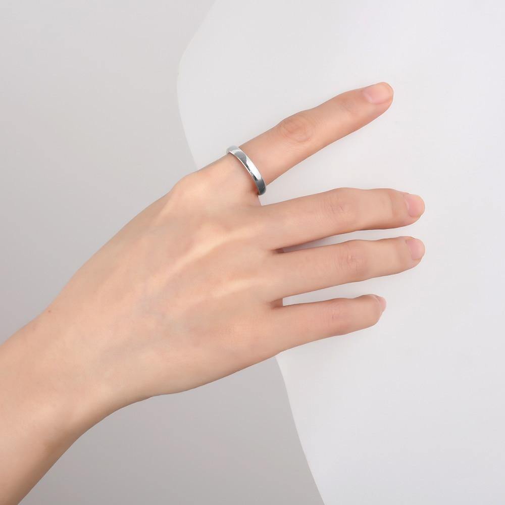 925 Sterling Silver Stackable Finger Ring - Vianchi Natural Glam