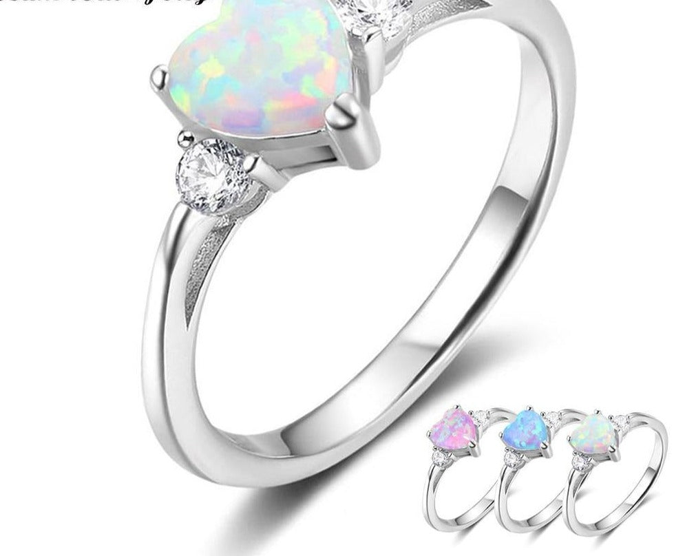 Female Engagement Opal Ring